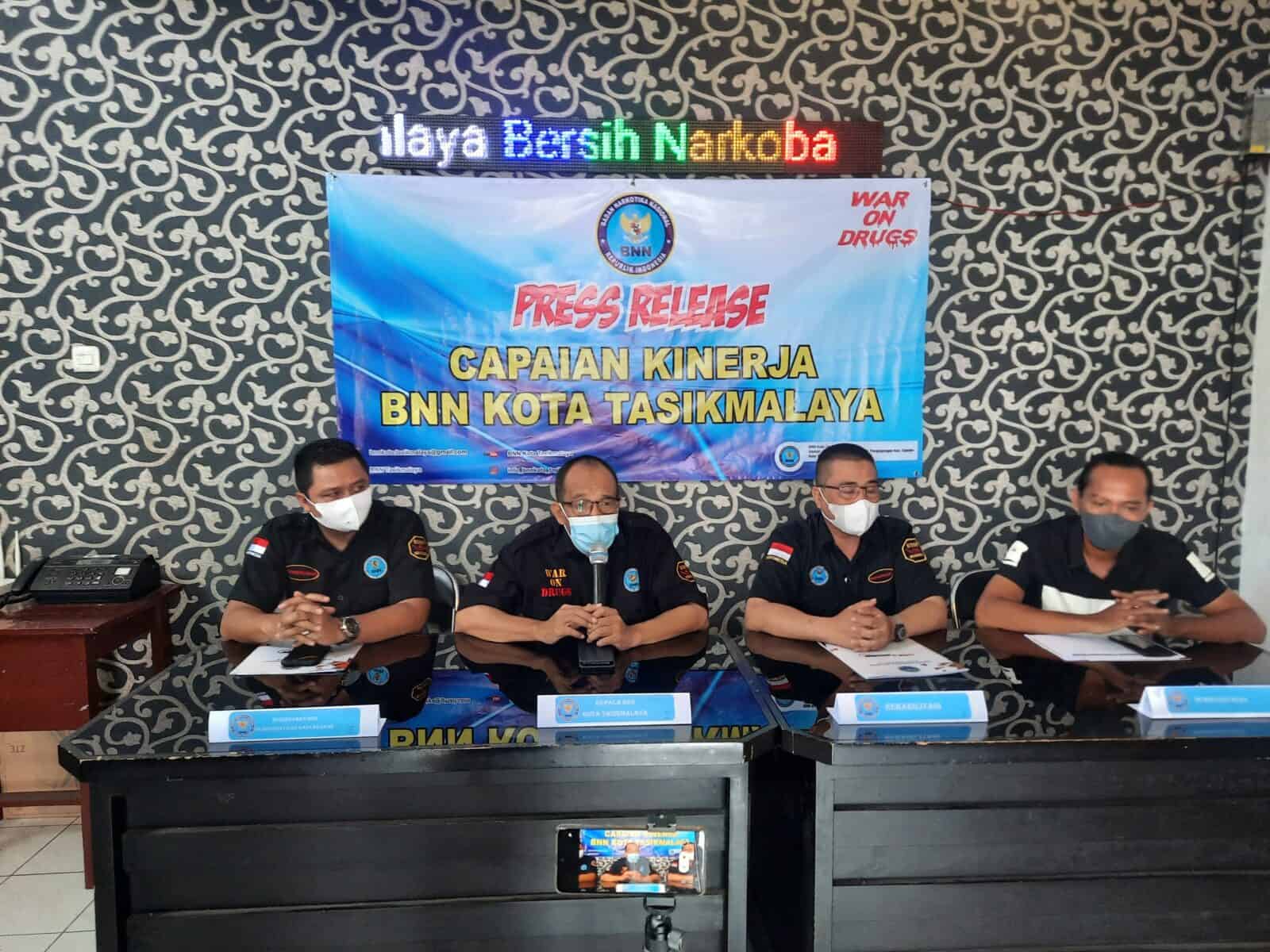 Press Release Kinerja BNN Kota Tasikmalaya Tahun 2021 Press Releasi Indikator Kinerja BNN Kota Tasikmalaya Tahun 2021