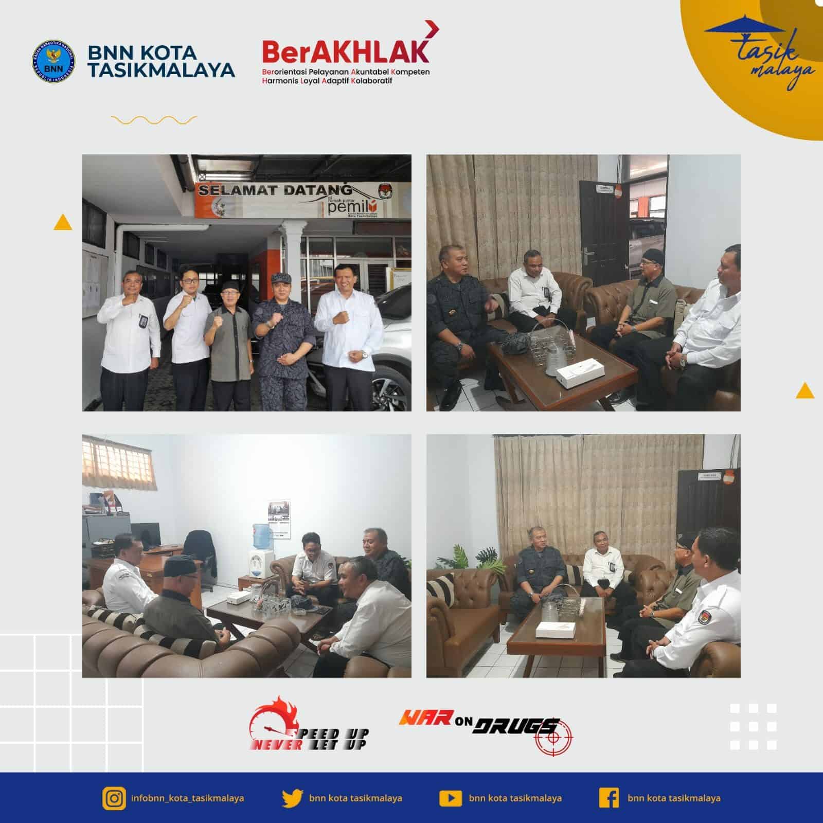 BNN Kota Tasikmalaya Melaksanakan Koordinasi Program P4GN Dengan KPU Kota Tasikmalaya Konsep Otomatis