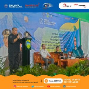 Gelorakan Mars BNN RI, Demi Mewujudkan Kabupaten Tasikmalaya Lebih Bersinar