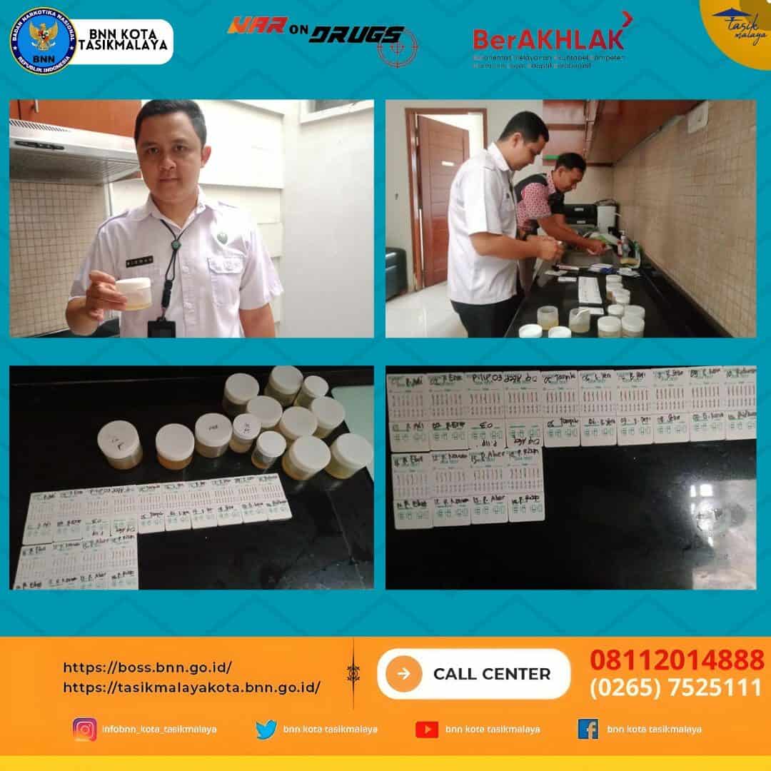 Usai Libur Panjang Seluruh Pegawai BNN Kota Tasikmalaya di Test Urine Usai Libur Panjang Seluruh Pegawai BNN Kota Tasikmalaya di Test Urine