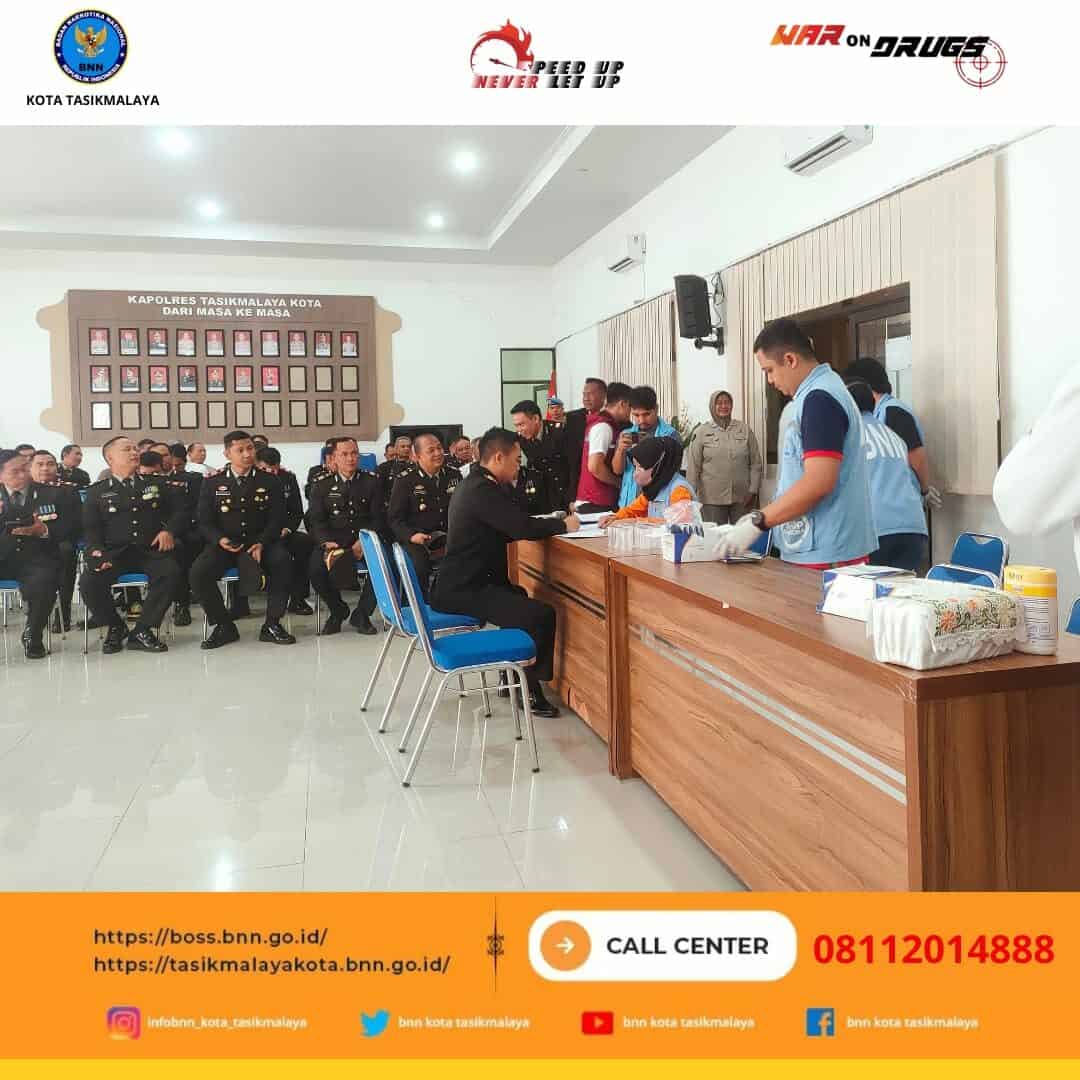 Pra Hani 2023 BNN Kota Tasikmalaya Melaksanakan Test Urine Perwira Kepolisian Pra Hani 2023 BNN Kota Tasikmalaya Melaksanakan Test Urine Perwira Kepolisian