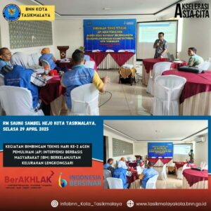 'Gembleng' Agen Pemulihan Kelurahan Lengkongsari BNN Kota Tasikmalaya Gelar Kegiatan Bimtek Selama Tiga Hari